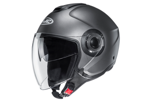 Casco Hjc I40 Semi Flat Titanium